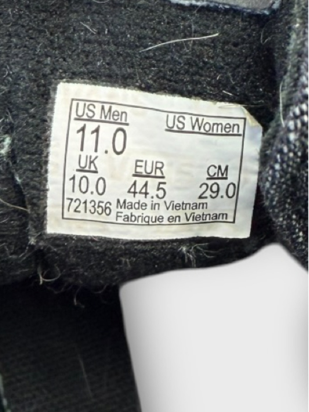 Vans Black SK8 High Reissue Denim Black Monochrome Skate Sneakers Mens 11 NICE! - Picture 6 of 6